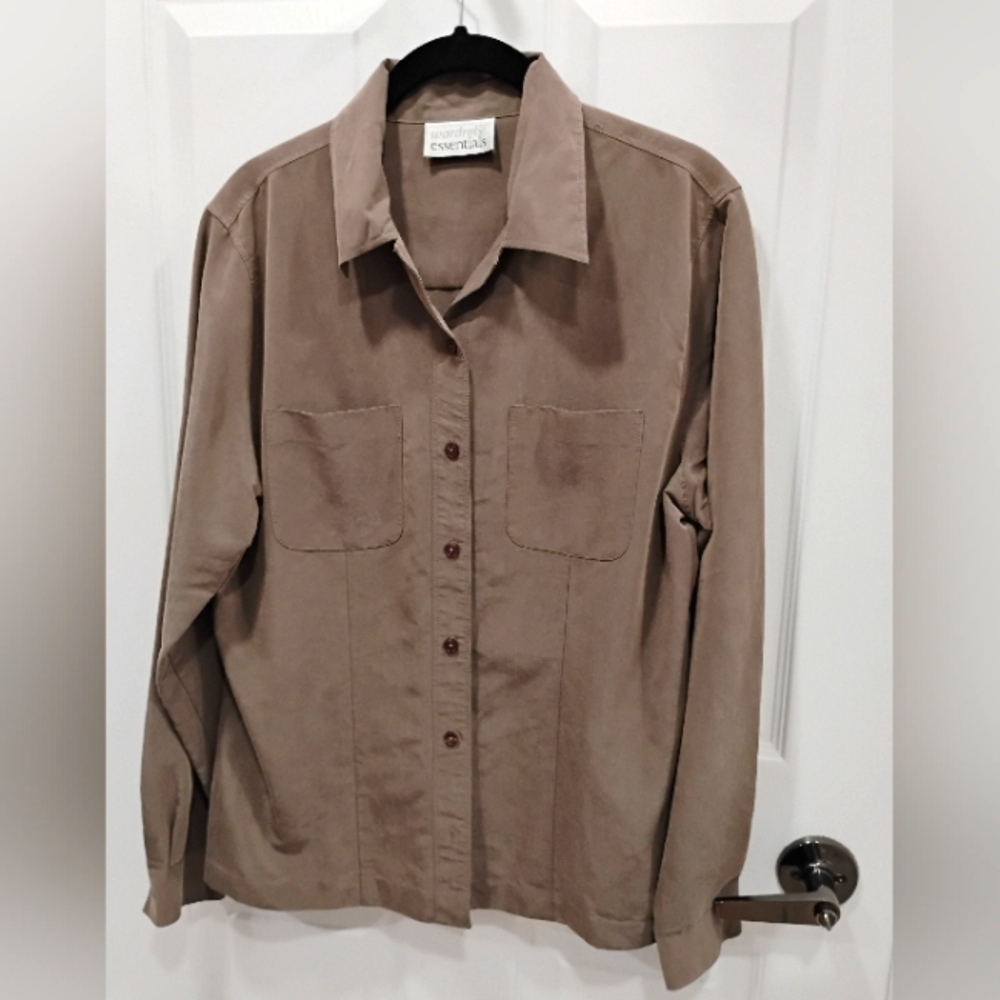 faux suede Blouse/Jacket